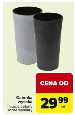 Carrefour Osłonka wysoka imitacja betonu różne wymiary oferta