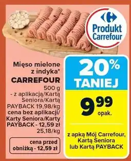 Carrefour Mięso mielone z indyka oferta