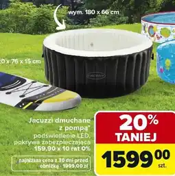 Carrefour Jacuzzi dmuchane z pompą, podświetlenie LED, pokrywa zabezpieczająca oferta