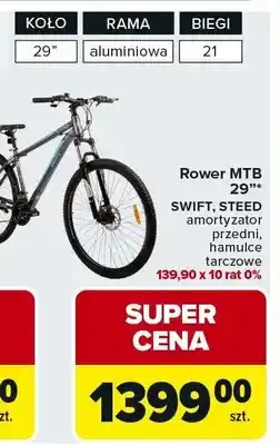 Carrefour Rower MTB 29 Swift, Steed oferta