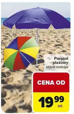Carrefour Parasol plażowy różne rodzaje oferta