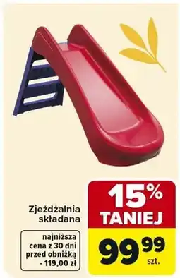 Carrefour Zjeżdżalnia składana oferta