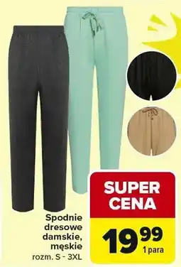 Carrefour Spodnie dresowe damskie, męskie oferta