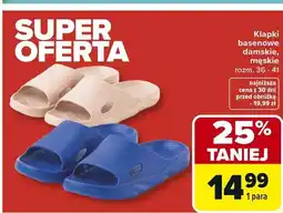 Carrefour Klapki basenowe damskie, męskie oferta
