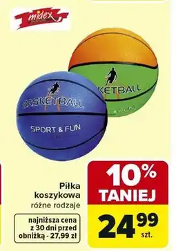 Carrefour Piłka koszykowa różne rodzaje oferta