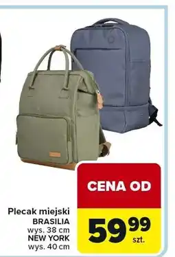 Carrefour Plecak miejski Brasilia wys. 38 cm New York wys. 40 cm oferta