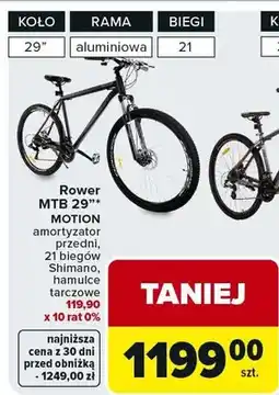 Carrefour Rower MTB 29 Motion oferta