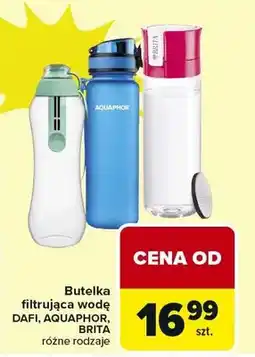 Carrefour Butelka filtrująca wodę DAFI, AQUAPHOR, BRITA różne rodzaje oferta