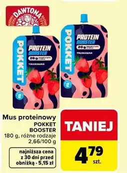 Carrefour Mus proteinowy Dawtona Booster różne rodzaje oferta