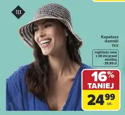 Carrefour Kapelusz damski TEX oferta