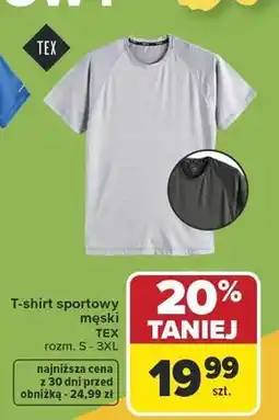 Carrefour T-shirt sportowy męski oferta