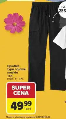 Carrefour Spodnie typu bojówki męskie oferta