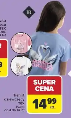 Carrefour T-shirt dziewczęcy TEX oferta