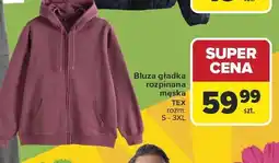 Carrefour Bluza gładka rozpinana męska oferta