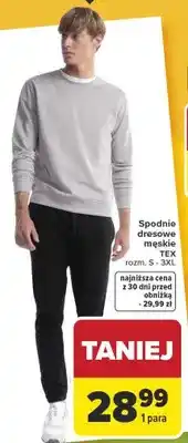 Carrefour Spodnie dresowe męskie oferta