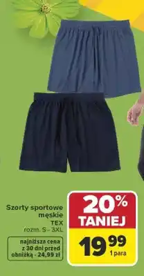 Carrefour Szorty sportowe męskie oferta