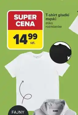 Carrefour T-shirt gładki męski miks rozmiarów oferta