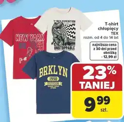 Carrefour T-shirt chłopięcy oferta