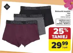 Carrefour Bokserki męskie różne wzory 3-pak oferta