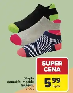 Carrefour Stopki damskie, męskie 3-pak oferta