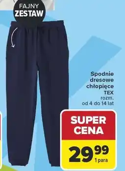 Carrefour Spodnie dresowe chłopięce oferta