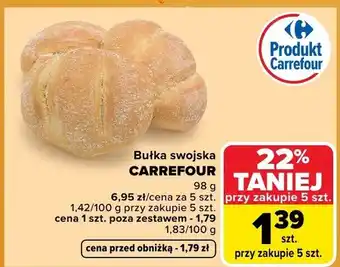 Carrefour Bułka swojska oferta
