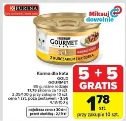 Carrefour Karma dla kota Gold Gourmet różne rodzaje oferta