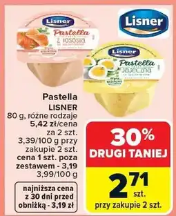 Carrefour Pastella Lisner 80g, różne rodzaje oferta