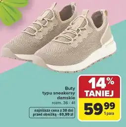 Carrefour Buty typu sneakersy damskie oferta