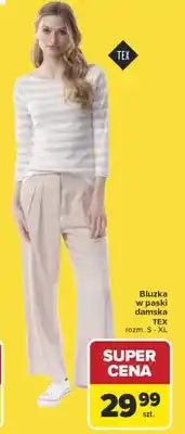 Carrefour Bluzka w paski damska TEX oferta