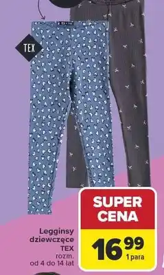 Carrefour Legginsy dziewczęce TEX oferta