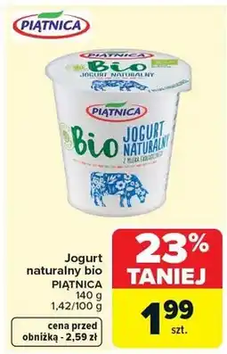 Carrefour Jogurt naturalny bio oferta