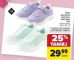 Carrefour Buty sportowe damskie, dziecięce TEX różne kolory oferta