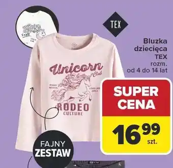 Carrefour Bluzka dziecięca TEX oferta