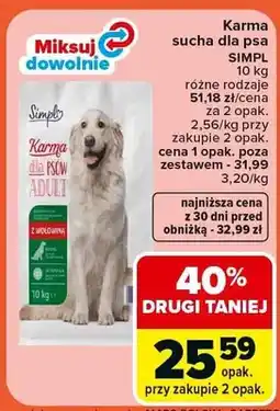 Carrefour Karma sucha dla psa różne rodzaje oferta