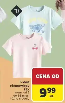 Carrefour T-shirt niemowlęcy TEX różne modele oferta