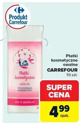 Carrefour Płatki kosmetyczne owalne oferta