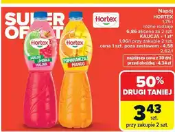 Carrefour Napój 1,75 l różne rodzaje jabłko malina, pomarańcza mango oferta