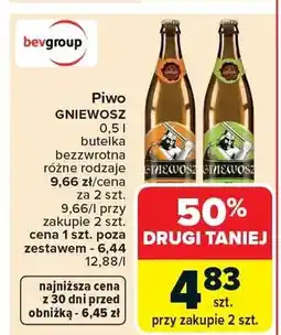 Carrefour Piwo Gniewo Lager oferta