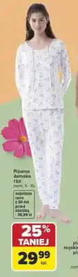Carrefour Piżama damska TEX 25% taniej oferta