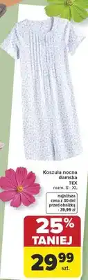 Carrefour Koszula nocna damska TEX 25% taniej oferta