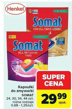 Carrefour Kapsułki do zmywarki 24, 30, 34, 44 lub 70 szt. różne rodzaje oferta