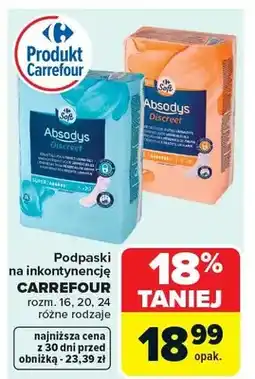 Carrefour Podpaski na inkontynencję oferta