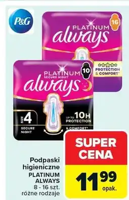 Carrefour Podpaski higieniczne Platinum oferta