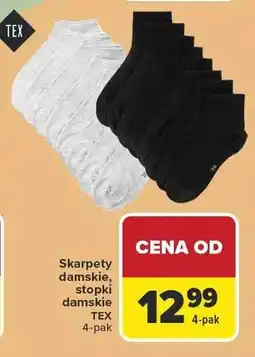 Carrefour Skarpety damskie, męskie stopki 4-pak oferta