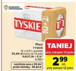 Carrefour Piwo Tyskie oferta