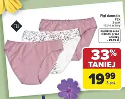 Carrefour Figi damskie różne wzory 3-pak oferta