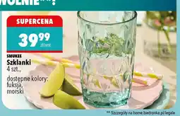 Biedronka Szklanki 4 szt., dostępne kolory: fuksja, morski oferta