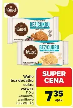 Carrefour Wafle bez dodatku cukru kokosowe, waniliowe oferta