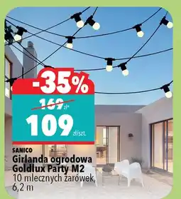 Biedronka Girlanda ogrodowa Goldlux Party M2 10 mlecznych żarówek, 6,2 m oferta